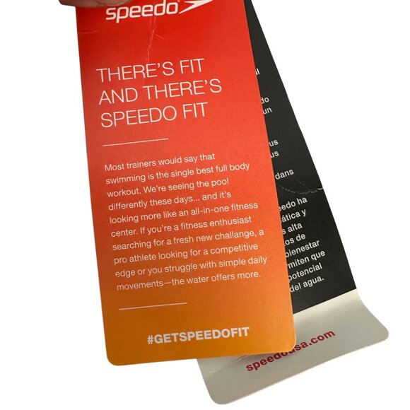 Speedo Mens PowerFLEX Eco Swim Brief Size 38 Black Durable Stretch Material - Picture 5 of 13